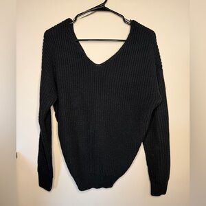 Classic Black V-Neck Sweater